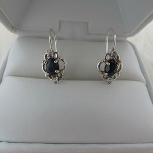 Vintage Sterling Slv Natural Blue Sapphire Fili - image 1